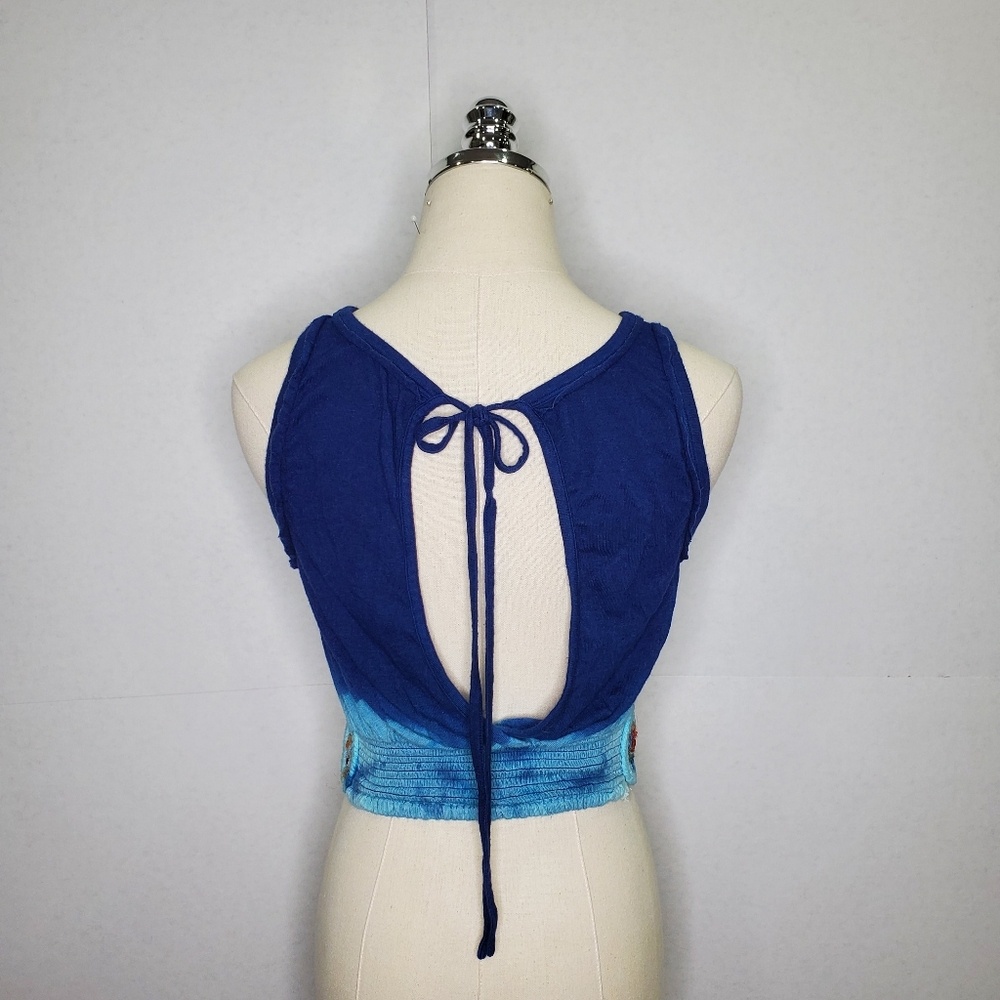 Free people floral ombre vintage top - Picture 6 of 8